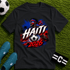 Haiti 2026 World Cup Graphic T-Shirt - soccer fan t-shirt | GoalRush Studio