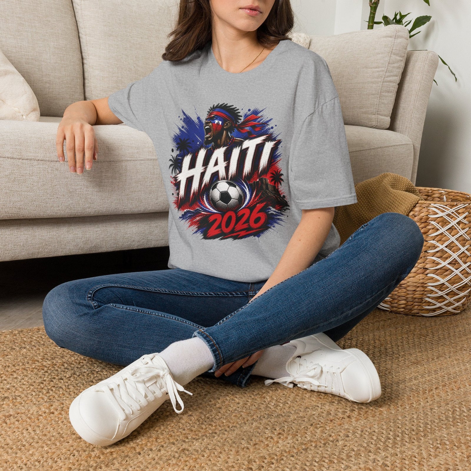 Haiti 2026 World Cup Graphic T-Shirt - soccer fan t-shirt | GoalRush Studio
