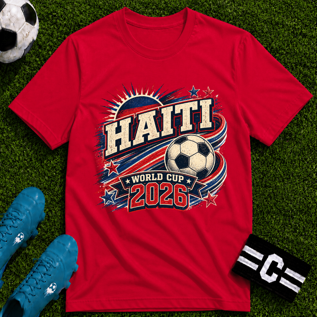 Haiti 2026 World Cup Retro T-Shirt - soccer fan t-shirt | GoalRush Studio
