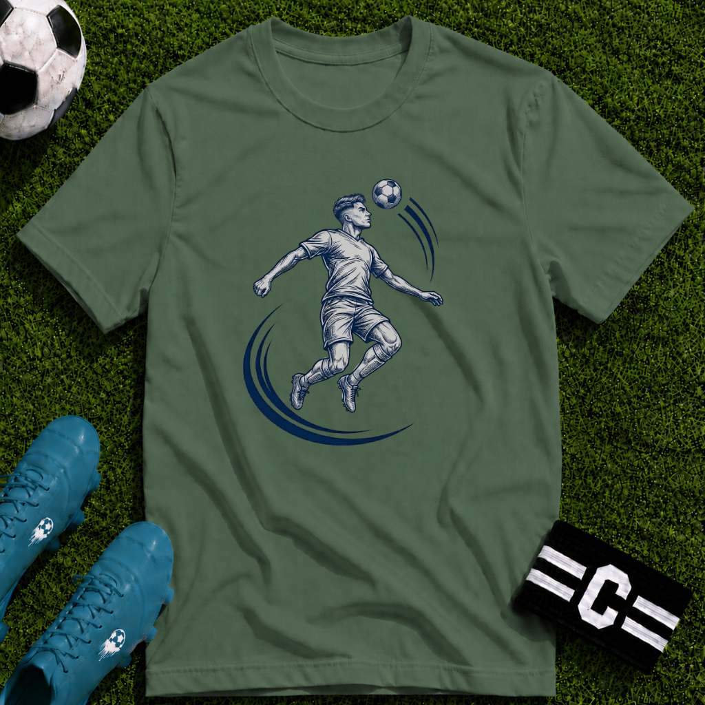 Header Detailed Ink Sketch T-Shirt - soccer fan t-shirt | GoalRush Studio