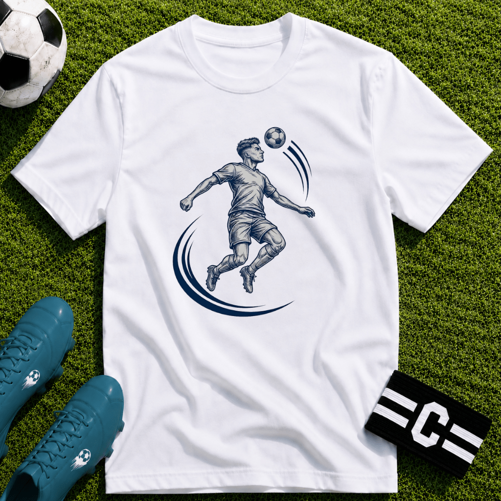 Header Detailed Ink Sketch T-Shirt - soccer fan t-shirt | GoalRush Studio