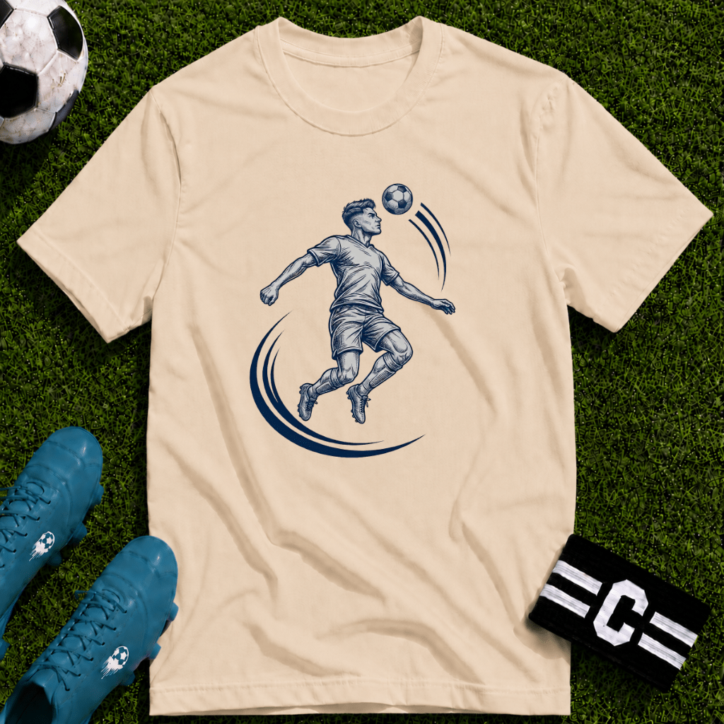 Header Detailed Ink Sketch T-Shirt - soccer fan t-shirt | GoalRush Studio