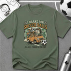 Hedgehog - I Brake for Soccer Balls Funny Soccer T-Shirt - soccer fan t-shirt | GoalRush Studio