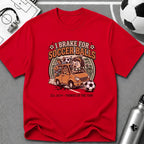 Hedgehog - I Brake for Soccer Balls Funny Soccer T-Shirt - soccer fan t-shirt | GoalRush Studio