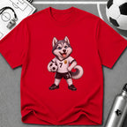 Husky Soccer Player T-Shirt - soccer fan t-shirt | GoalRush Studio