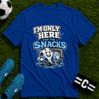 I'm Only Here for the Snacks T-Shirt - soccer fan t-shirt | GoalRush Studio