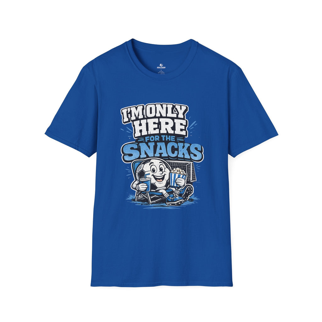 I'm Only Here for the Snacks T-Shirt - soccer fan t-shirt | GoalRush Studio