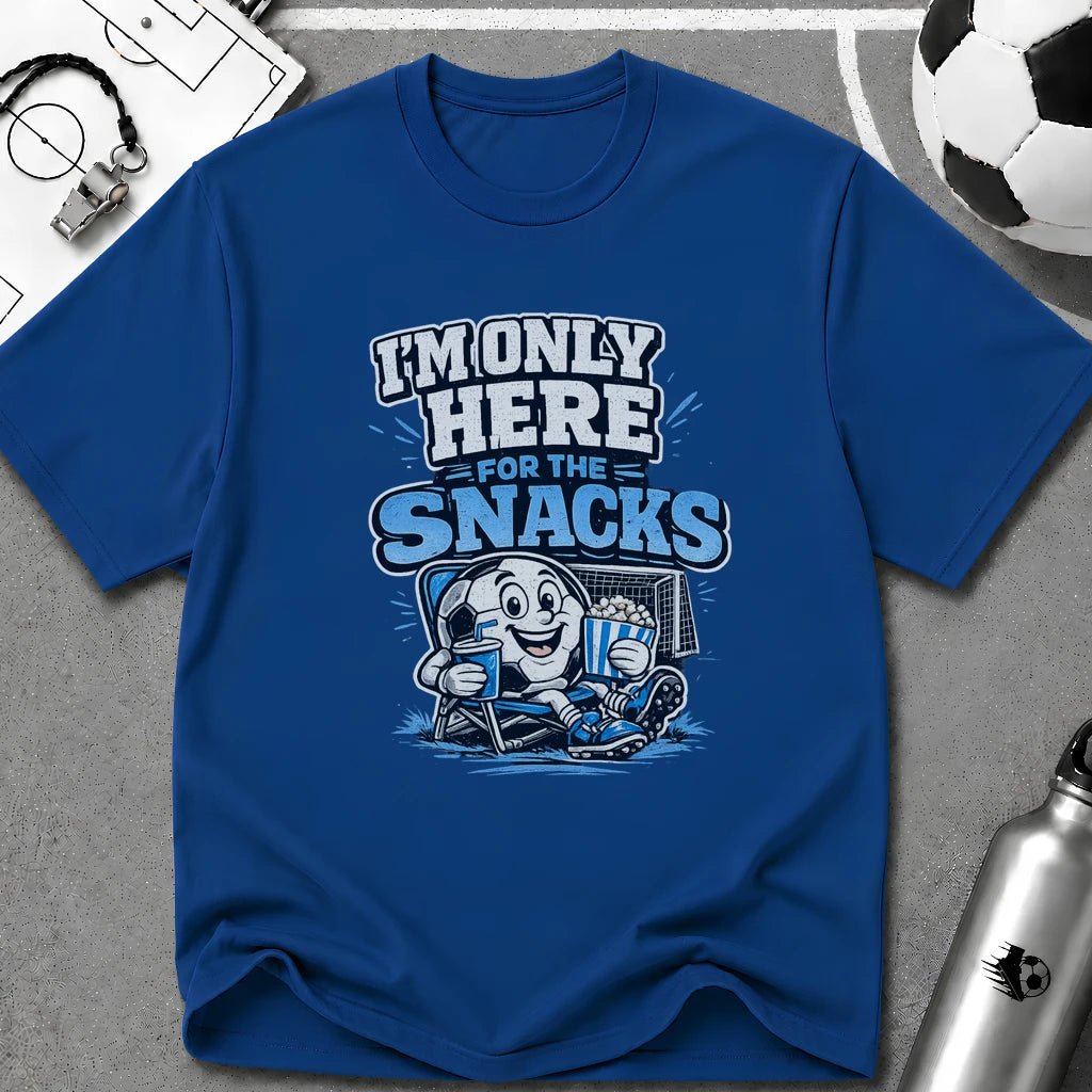 I'm Only Here for the Snacks T-Shirt - soccer fan t-shirt | GoalRush Studio