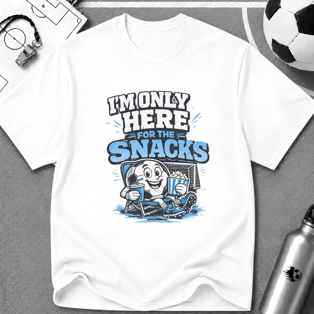 I'm Only Here for the Snacks T-Shirt - soccer fan t-shirt | GoalRush Studio