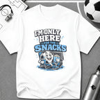 I'm Only Here for the Snacks T-Shirt - soccer fan t-shirt | GoalRush Studio