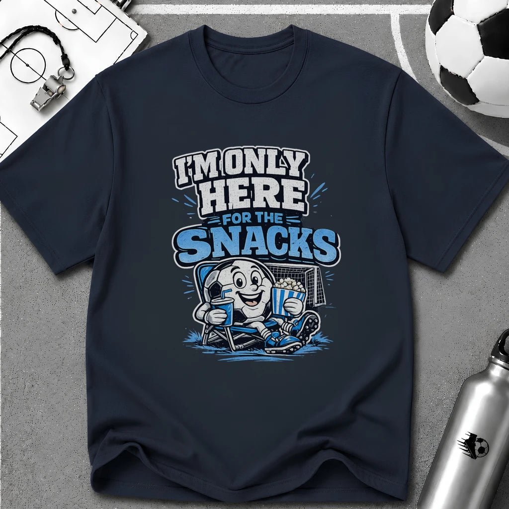 I'm Only Here for the Snacks T-Shirt - soccer fan t-shirt | GoalRush Studio