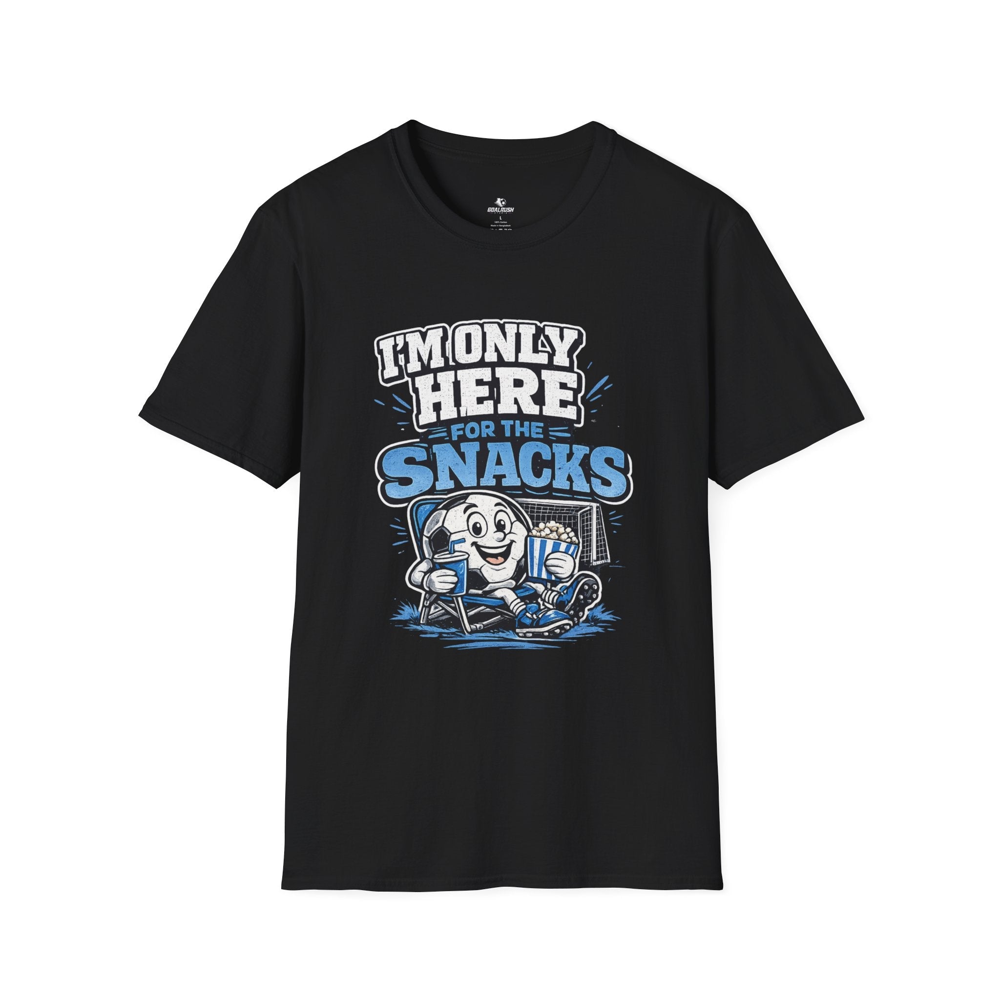 I'm Only Here for the Snacks T-Shirt - soccer fan t-shirt | GoalRush Studio