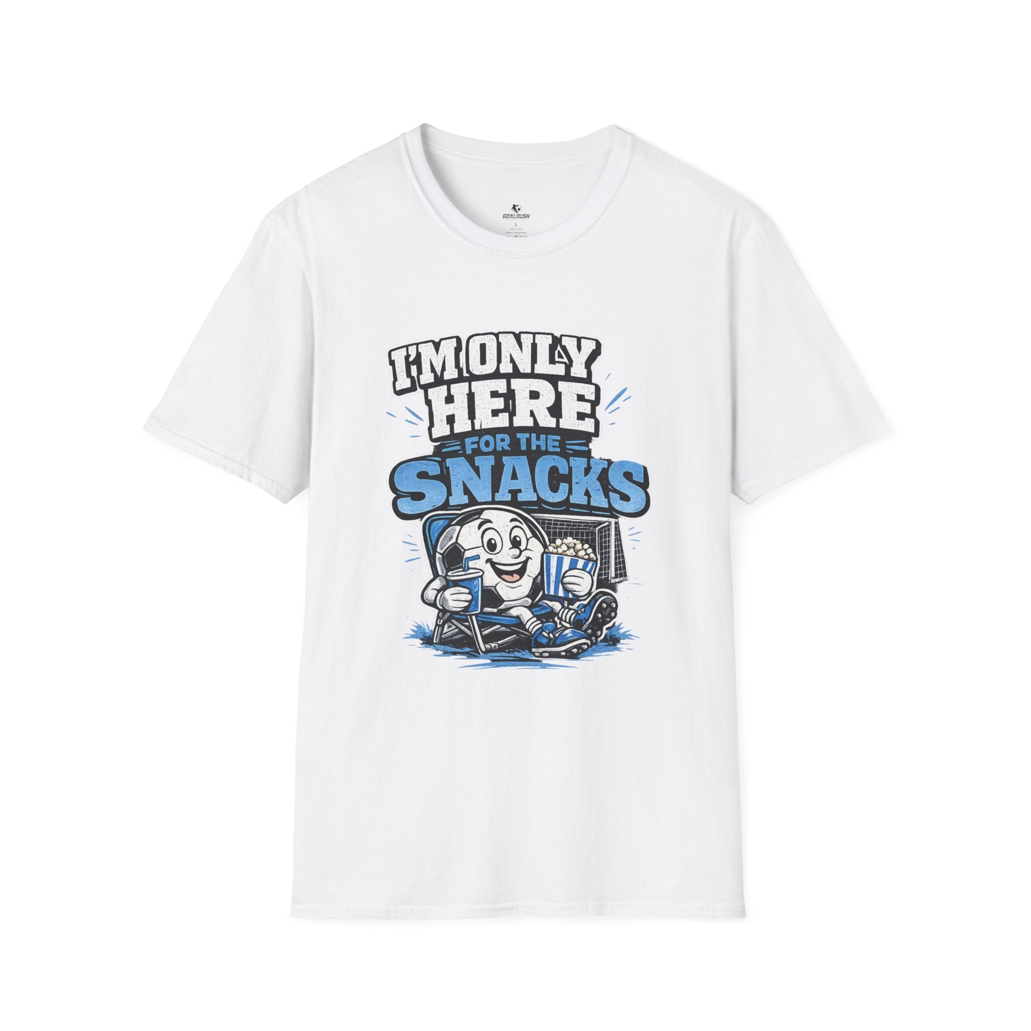 I'm Only Here for the Snacks T-Shirt - soccer fan t-shirt | GoalRush Studio