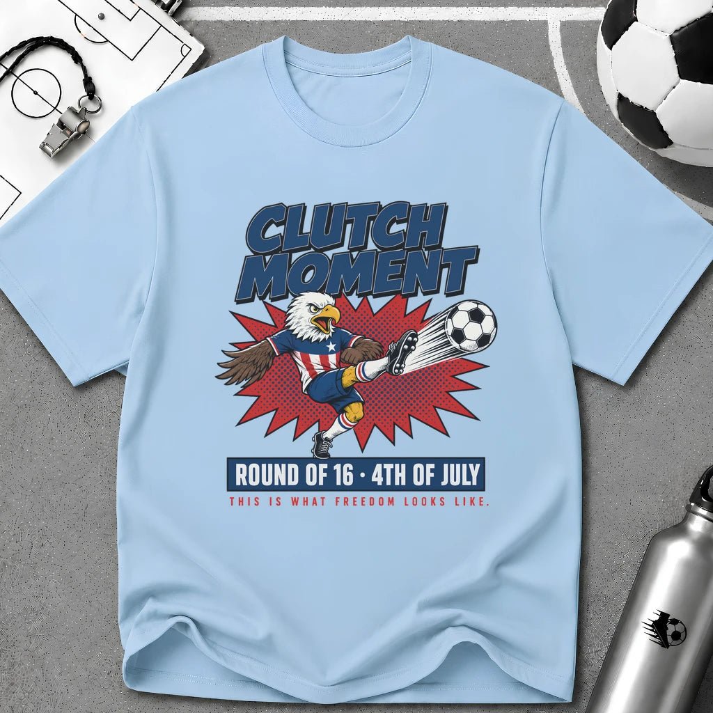 Independence Day - Clutch Moment T-Shirt - soccer fan t-shirt | GoalRush Studio