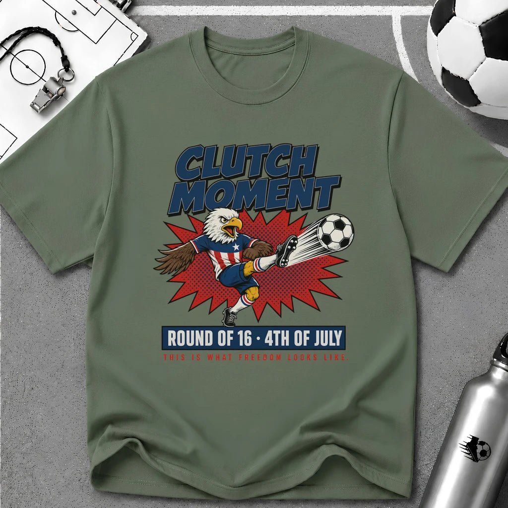 Independence Day - Clutch Moment T-Shirt - soccer fan t-shirt | GoalRush Studio