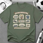 Independence Day - Retro Collage Grid Soccer Fan T-Shirt - soccer fan t-shirt | GoalRush Studio