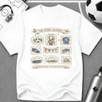 Independence Day - Retro Collage Grid Soccer Fan T-Shirt - soccer fan t-shirt | GoalRush Studio