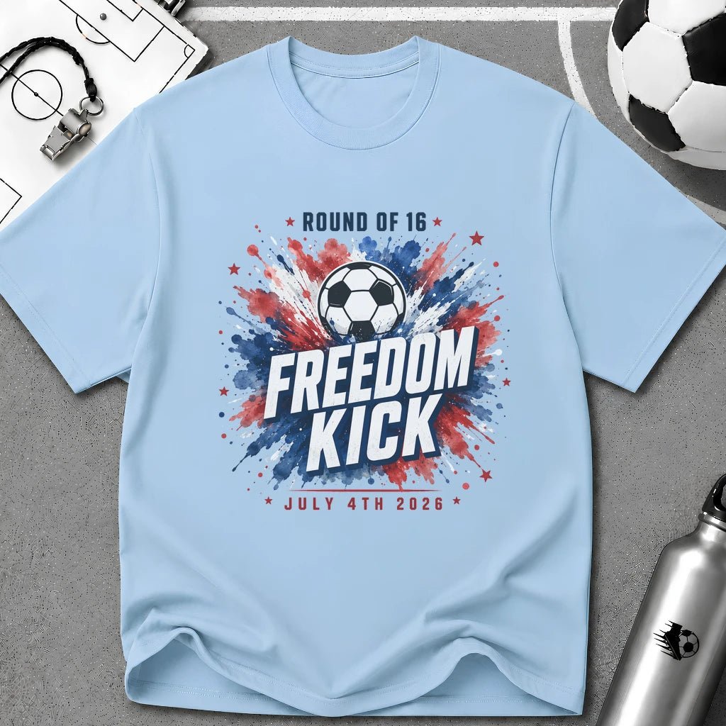 Independence Day - Round of 16 Freedom Kick T-Shirt - soccer fan t-shirt | GoalRush Studio