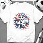 Independence Day - Round of 16 Freedom Kick T-Shirt - soccer fan t-shirt | GoalRush Studio