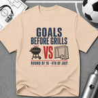 Independence Day - Soccer Fan Goals Before BBQ T-Shirt - soccer fan t-shirt | GoalRush Studio