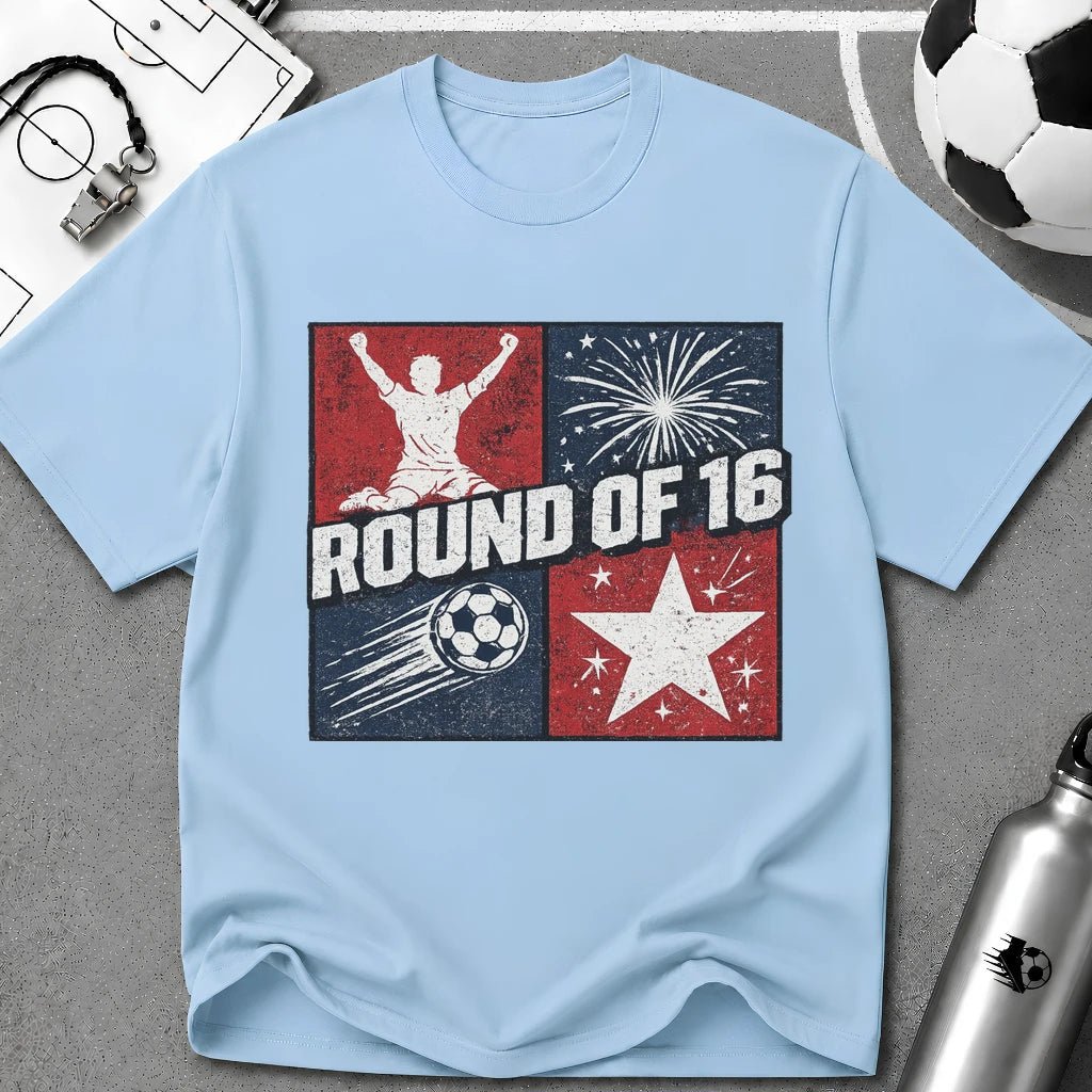 Independence Day - Soccer Fan Round of 16 Star T-Shirt - soccer fan t-shirt | GoalRush Studio