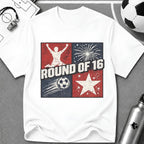 Independence Day - Soccer Fan Round of 16 Star T-Shirt - soccer fan t-shirt | GoalRush Studio