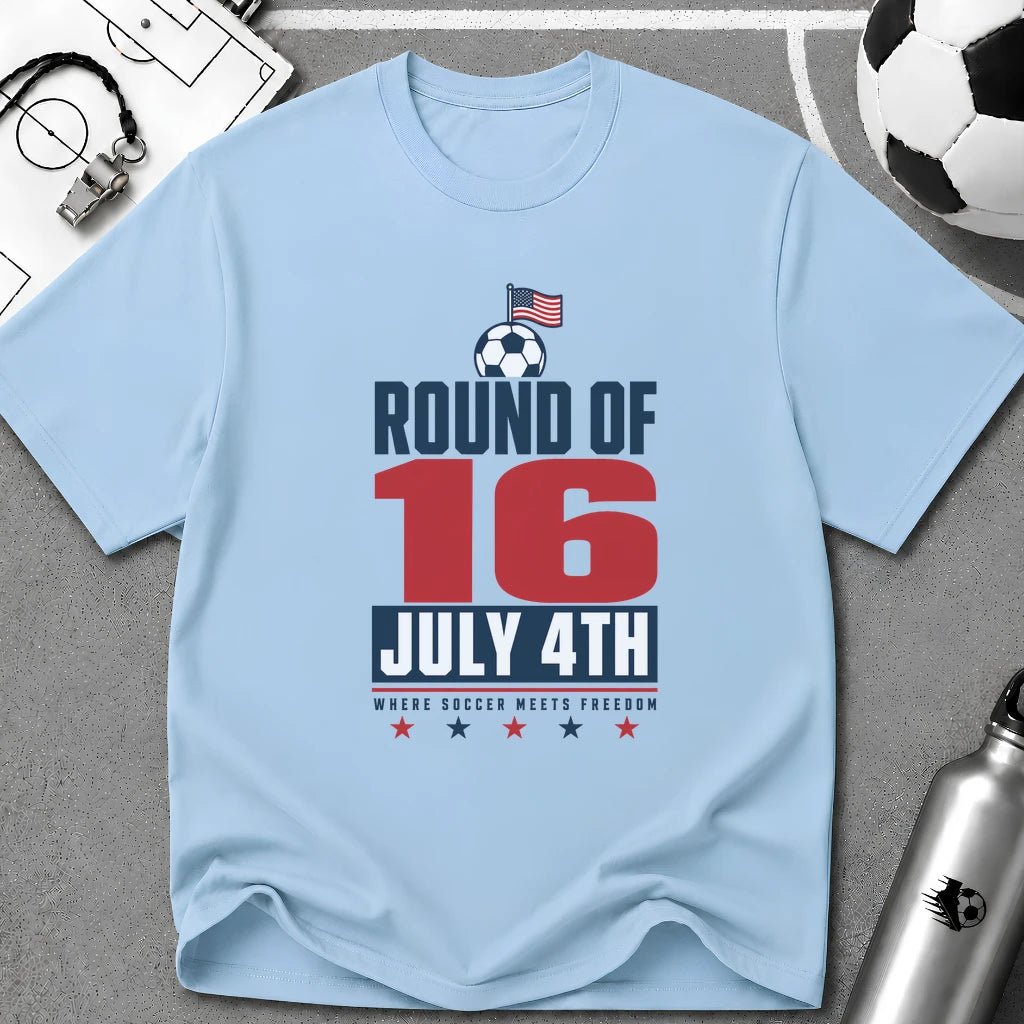 Independence Day - Soccer Fan Round of 16 T-Shirt - soccer fan t-shirt | GoalRush Studio