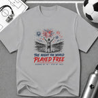 Independence Day - Soccer Fan The Night The World Played Free T-Shirt - soccer fan t-shirt | GoalRush Studio