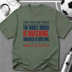 Independence Day - Soccer Fan The Soccer Times T-Shirt - soccer fan t-shirt | GoalRush Studio