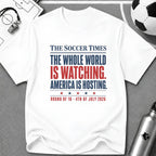 Independence Day - Soccer Fan The Soccer Times T-Shirt - soccer fan t-shirt | GoalRush Studio