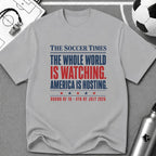 Independence Day - Soccer Fan The Soccer Times T-Shirt - soccer fan t-shirt | GoalRush Studio