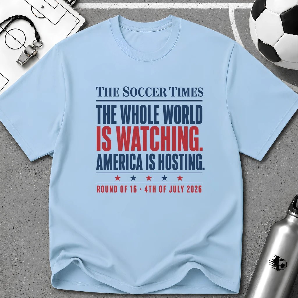 Independence Day - Soccer Fan The Soccer Times T-Shirt - soccer fan t-shirt | GoalRush Studio