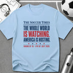 Independence Day - Soccer Fan The Soccer Times T-Shirt - soccer fan t-shirt | GoalRush Studio