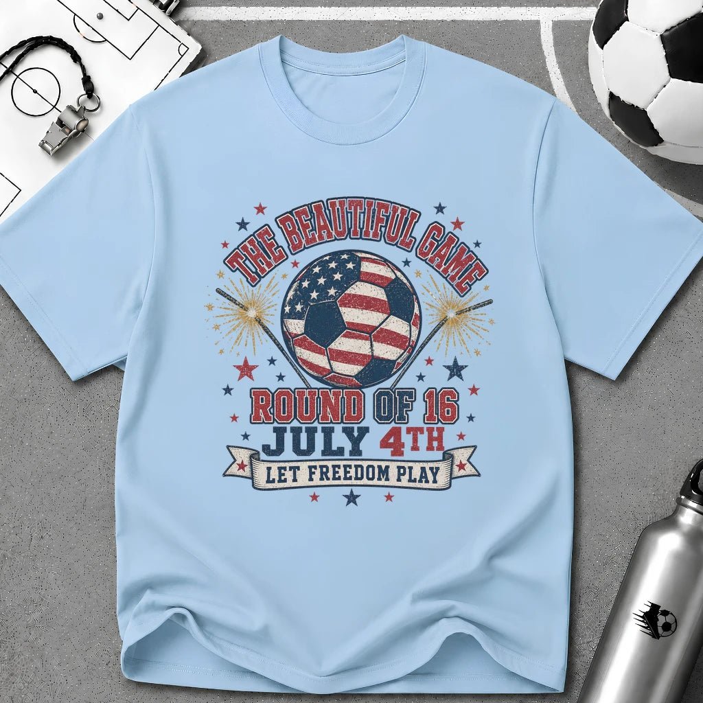 Independence Day - The Beautiful Game T-Shirt - soccer fan t-shirt | GoalRush Studio