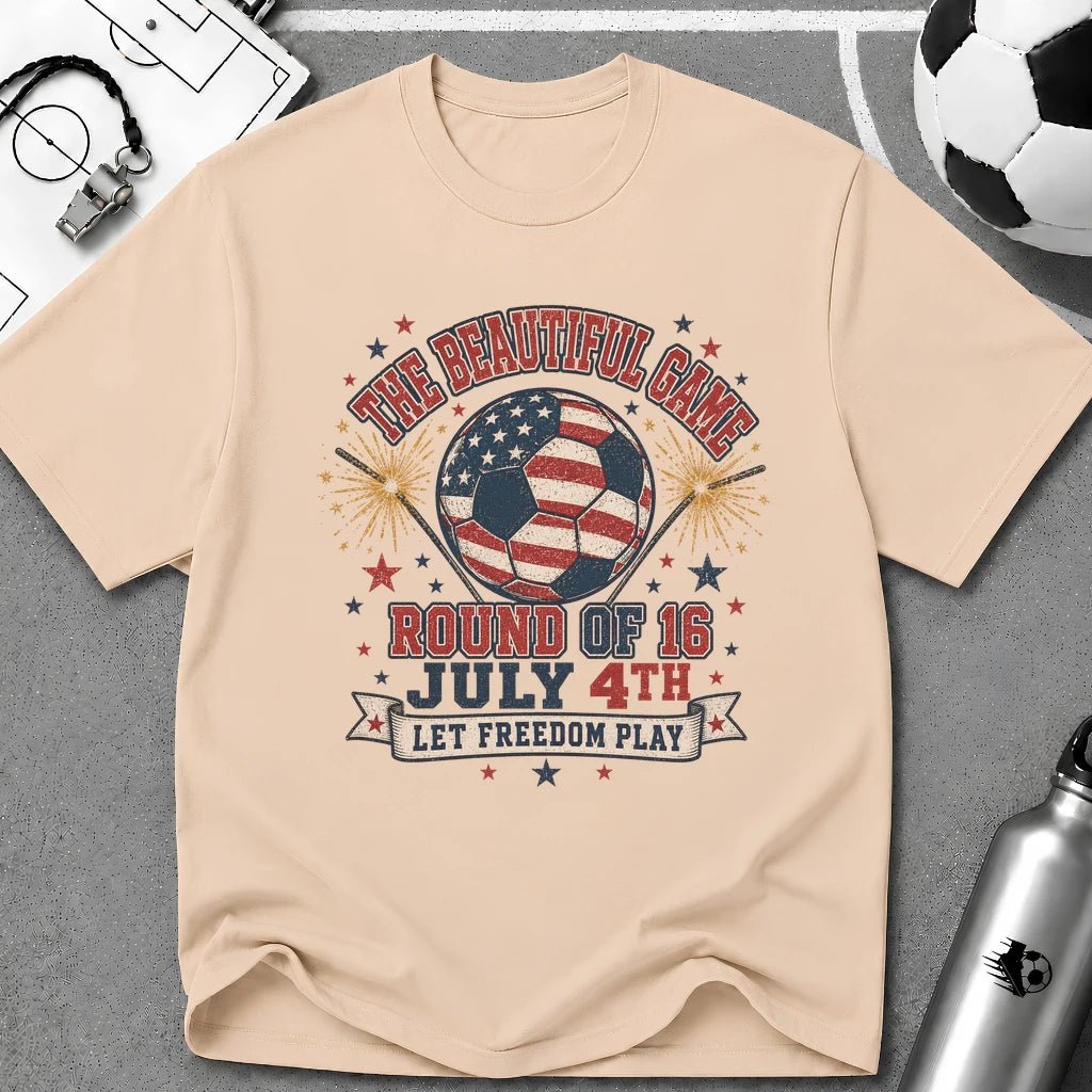Independence Day - The Beautiful Game T-Shirt - soccer fan t-shirt | GoalRush Studio