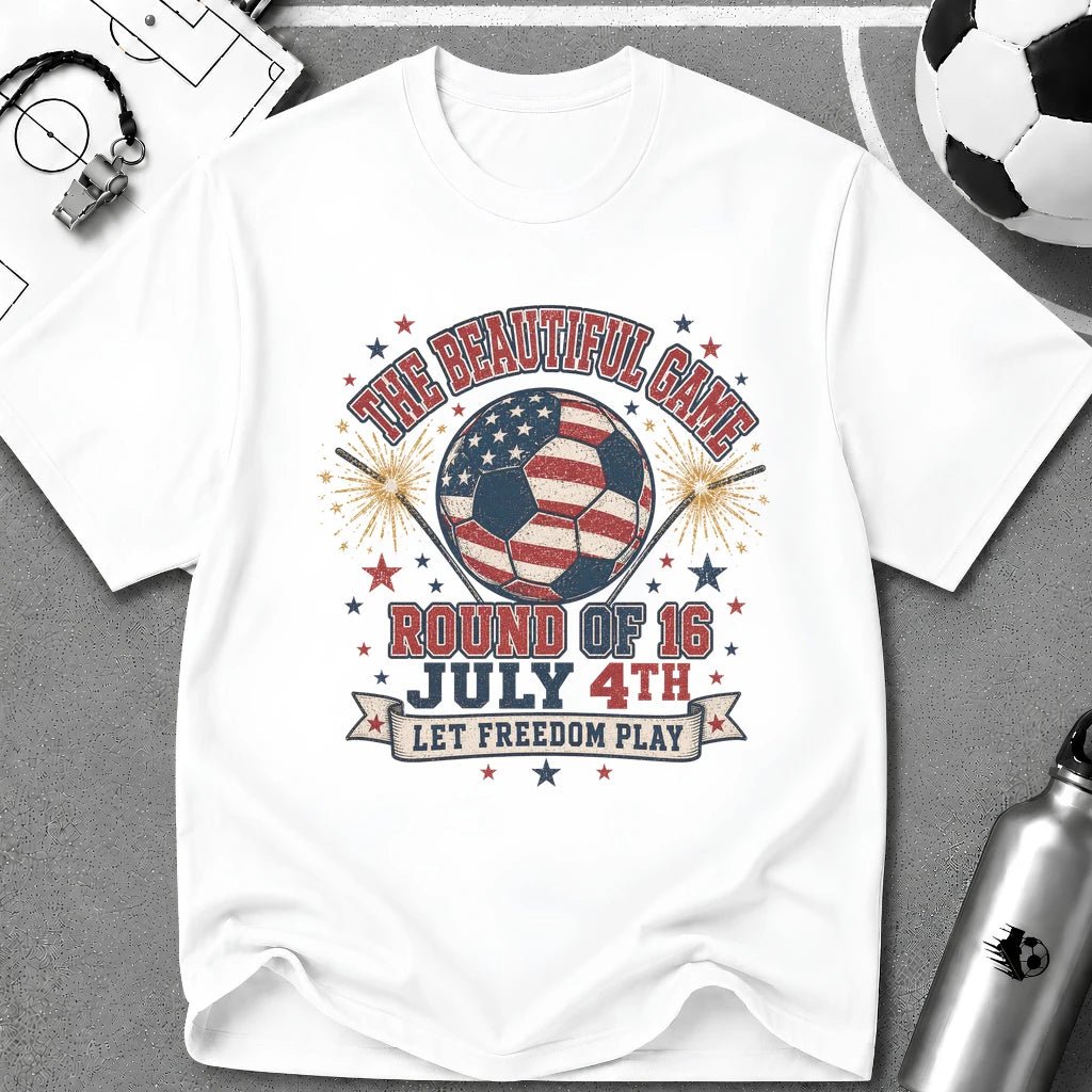 Independence Day - The Beautiful Game T-Shirt - soccer fan t-shirt | GoalRush Studio
