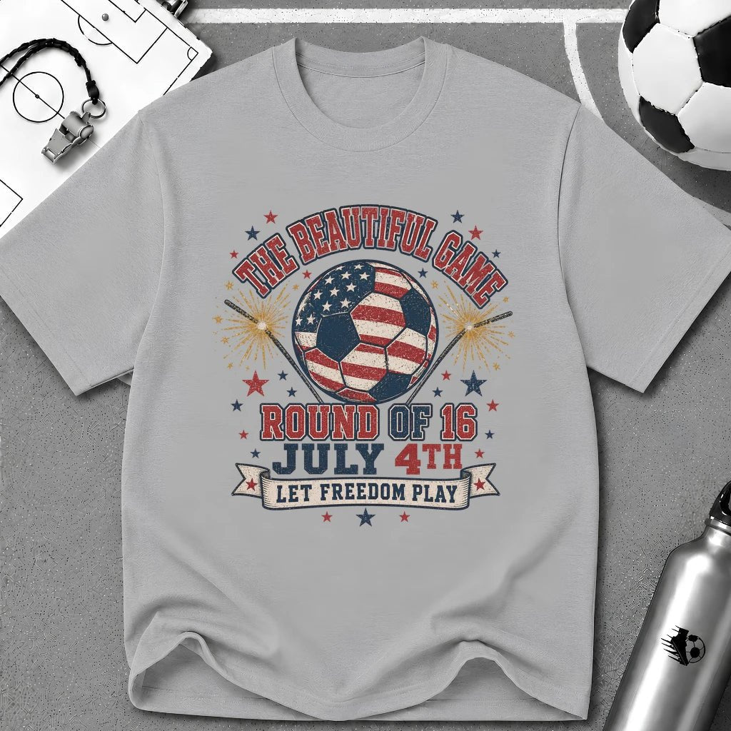 Independence Day - The Beautiful Game T-Shirt - soccer fan t-shirt | GoalRush Studio