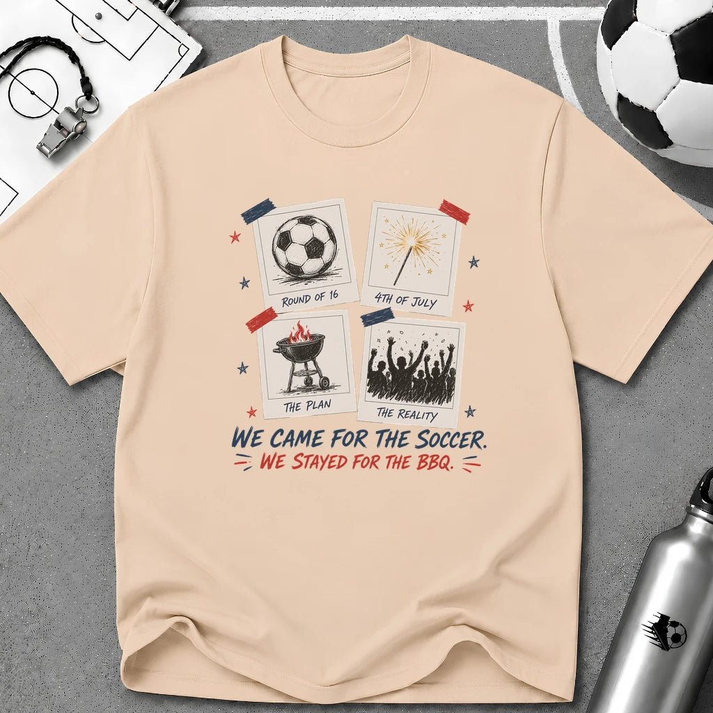 Independence Day - We Came for The Soccer T-Shirt - soccer fan t-shirt | GoalRush Studio
