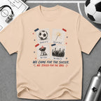 Independence Day - We Came for The Soccer T-Shirt - soccer fan t-shirt | GoalRush Studio