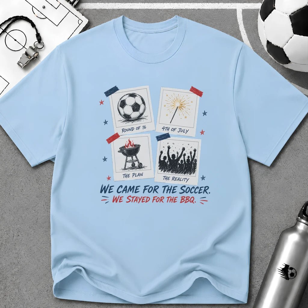 Independence Day - We Came for The Soccer T-Shirt - soccer fan t-shirt | GoalRush Studio