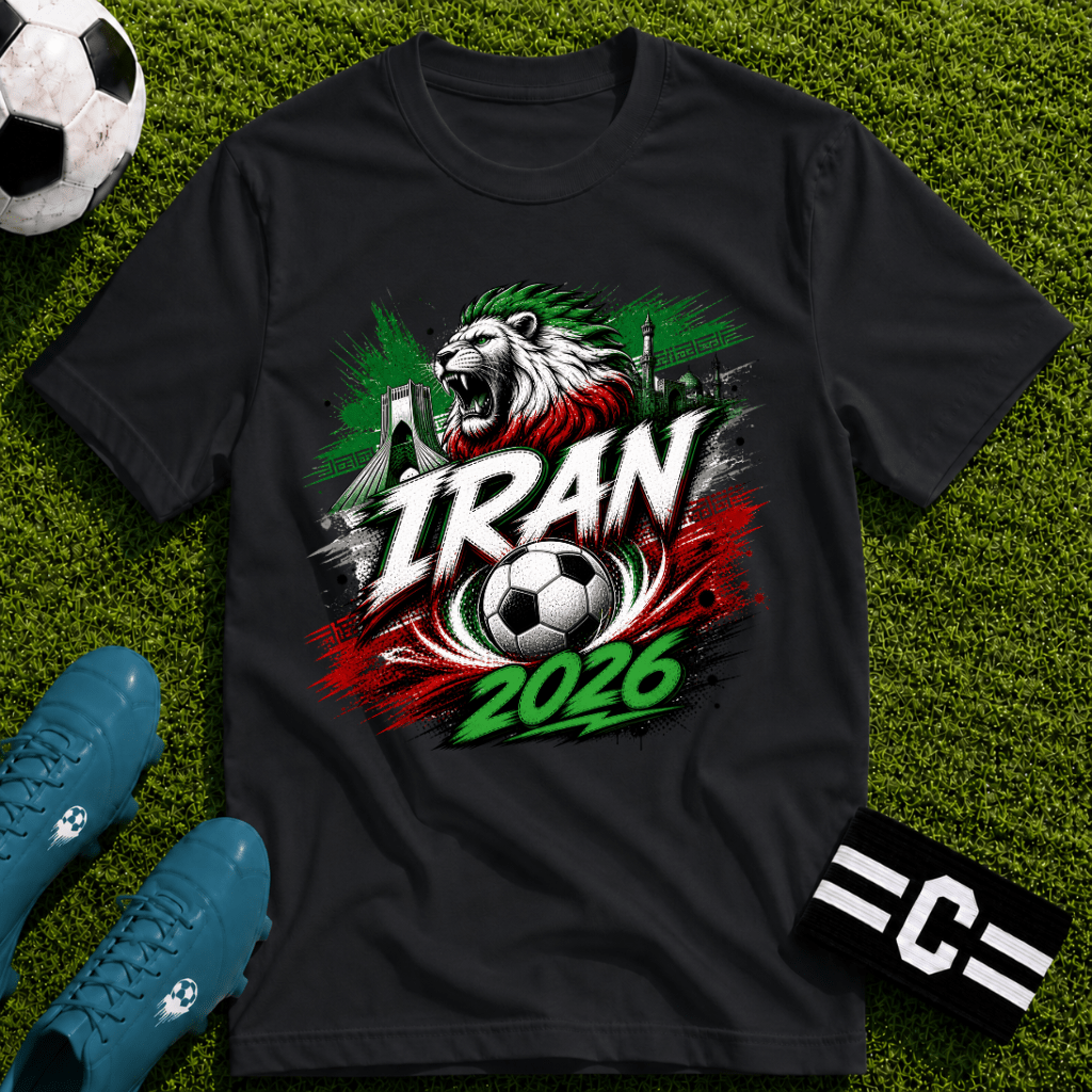 Iran 2026 World Cup Graphic T-Shirt - soccer fan t-shirt | GoalRush Studio