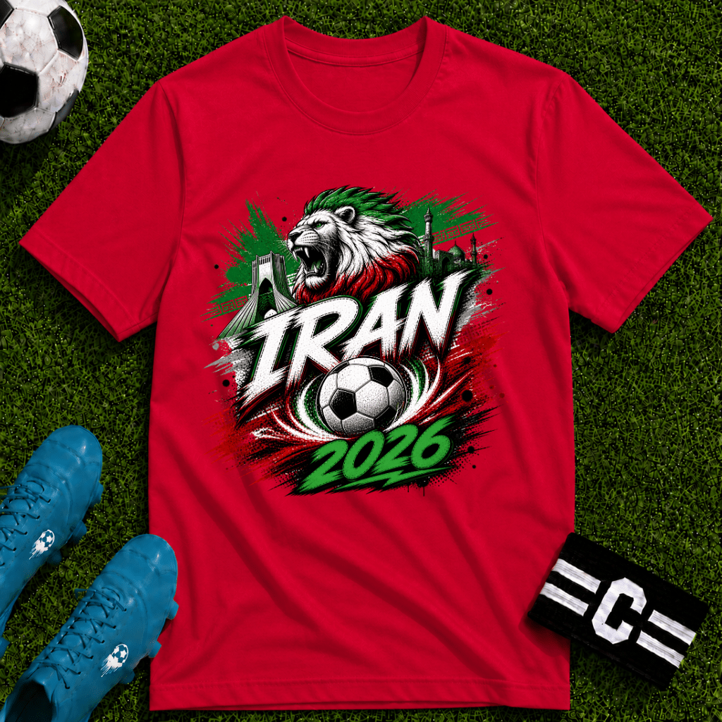 Iran 2026 World Cup Graphic T-Shirt - soccer fan t-shirt | GoalRush Studio