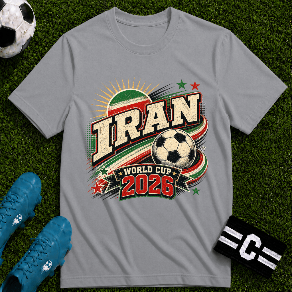 Iran 2026 World Cup Retro T-Shirt - soccer fan t-shirt | GoalRush Studio