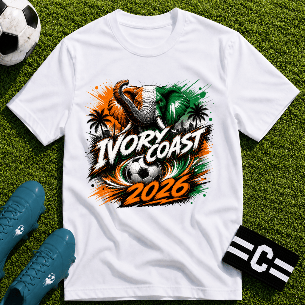 Ivory Coast 2026 World Cup Graphic T-Shirt - soccer fan t-shirt | GoalRush Studio