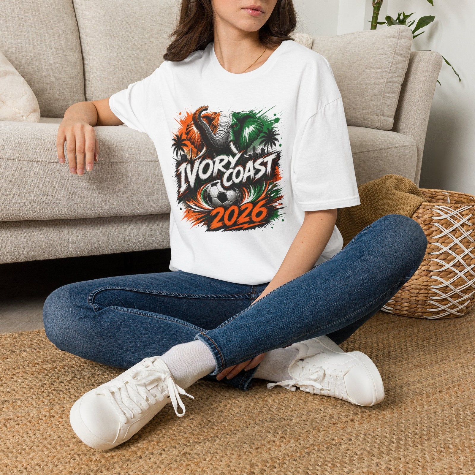 Ivory Coast 2026 World Cup Graphic T-Shirt - soccer fan t-shirt | GoalRush Studio