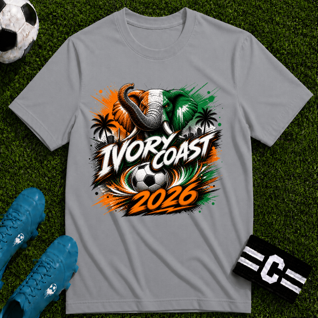 Ivory Coast 2026 World Cup Graphic T-Shirt - soccer fan t-shirt | GoalRush Studio