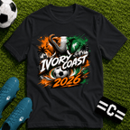 Ivory Coast 2026 World Cup Graphic T-Shirt - soccer fan t-shirt | GoalRush Studio