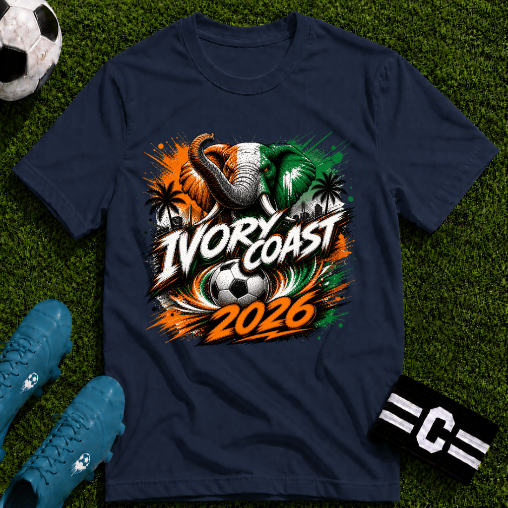 Ivory Coast 2026 World Cup Graphic T-Shirt - soccer fan t-shirt | GoalRush Studio
