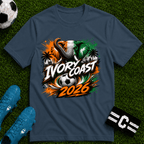Ivory Coast 2026 World Cup Graphic T-Shirt - soccer fan t-shirt | GoalRush Studio