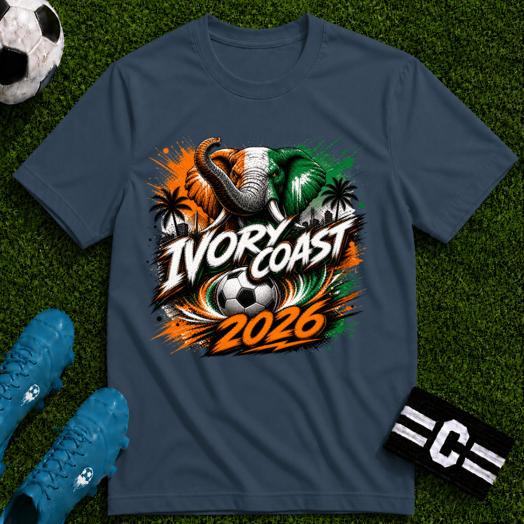 Ivory Coast 2026 World Cup Graphic T-Shirt - soccer fan t-shirt | GoalRush Studio